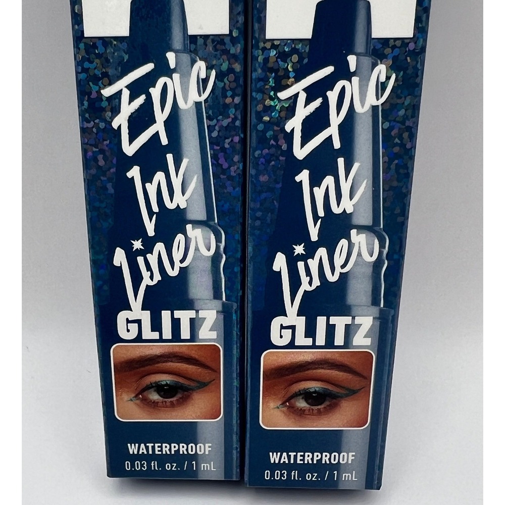 NYX Epic Ink Liner Glitz Tapered Twinkle EILG01 Waterproof Liquid Eyeliner Lot 2